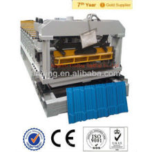 glazed colored steel roof tiles and step tile rolling forming machine for america